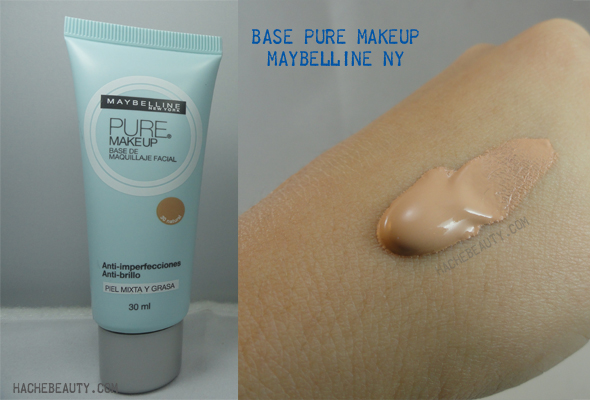  Revisión base Pure Make Up de Maybelline NY – Hache Beauty Blog