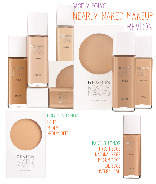Novedad: base y polvo Nearly Naked Make Up de Revlon – Hache Beauty Blog